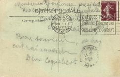 Recuerdo de Toulouse de la POSTAL de la VENDIMIA