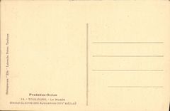 Claustro de Toulouse de la POSTAL de la VENDIMIA de Augustins