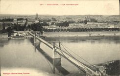 POSTAL Pamoramique visto Toulouse de la VENDIMIA