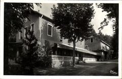 VINTAGE POSTCARD Genolhac Modern Hotel