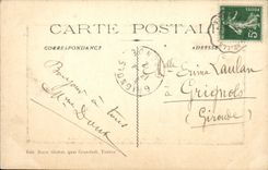 VINTAGE POSTCARD Tamaris On Sea the Interior coat of the gardens of Michel Pasha Lions