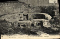 Agua del castillo D de Nimes Castellum Dividiculum de la POSTAL de la VENDIMIA romana