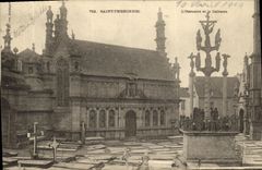VINTAGE POSTCARD Holy Thegonnec L ossuary and the martyrdom