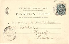 VINTAGE POSTCARD St pol  Of Leon a Street the Cathedral