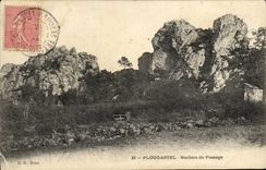 CPA Plougastel Rochers du Passage