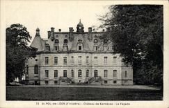 VINTAGE POSTCARD St pol  of Leon Castle of Kernevez the Frontage
