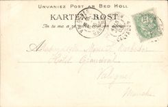 VINTAGE POSTCARD Quimper Breton Manufactures of Falences Moonlight on L Odet Boats