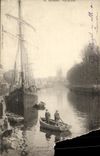 VINTAGE POSTCARD Quimper Seen of the Port Boat
