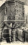 CPA Guimiliau Interieur de l Eglise detail de la Chaire