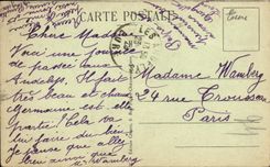 VINTAGE POSTCARD Small Andely Strong Castle the City seen of the postern D access