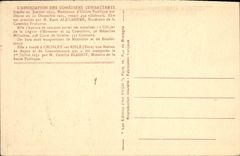 VINTAGE POSTCARD Grosley on Risle Convalescent home of the Actors Combatants the Room Sarah Bernhardt