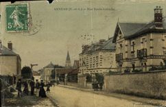 CPA Auneau Rue Emile Labiche