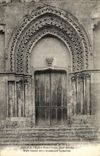 VINTAGE POSTCARD Nogent Rotrou Portal of L Notre Dame Church
