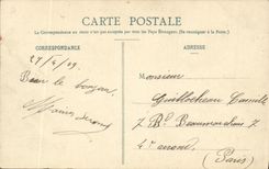 POSTAL Dreux de la VENDIMIA los cuarteles de Billy Militaria