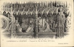 CPA Cathedrale de Chartres Fragment du Tour du Choeur XVl e Siecle