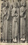 CPA Cathedrale de Chartres Portail Royal Rois et Reine de Juda Xll siecle