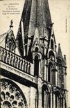 CPA Chartres La Cathedrale Frontons aux deuxieme etage du clocher vieux