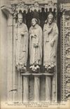 CPA Musee de Sculpture Comparee Cathedrale de Chartres Portail meridional Figures de la Porte de Droite