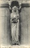 CPA Cathedrale de Chartres Portail Nord Statue de Sainte Anne