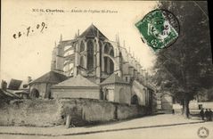 CPA Chartres Abside de l eglise St Pierre