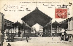 CPA Bordeaux Halles de Porte Neuve dites aussi des Capucins