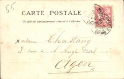 CPA Bordeaux Ecole de Sante navale Tramway