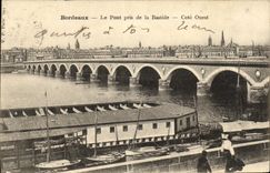 CPA Bordeaux Le Pont pris de la Bastide Cote Ouest