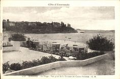 CPA Dinard La Plage Vue prise de la Terrasse du Casino Balnium
