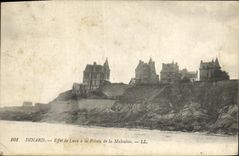 CPA Dinard Effet de Lune a la Pointe de la Malouine