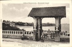 CPA Dinard St Enogat Jardin du Port Riou La plage de Saint Enogat