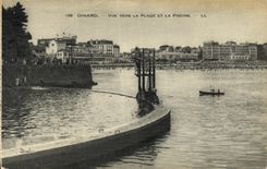 CPA Dinard Vue vers la Plage et la Piscine