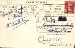 CPA Dinard Le Port et la Promenade Clair de Lune Bateaux