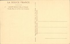 Calle santa de la mujer mayor de Malo de la POSTAL de la VENDIMIA del ISCED de los corsarios