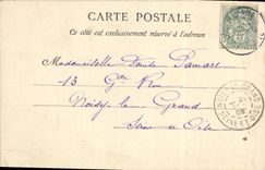 VINTAGE POSTCARD Holy Malo the Basin with the moonlight Boats