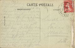 VINTAGE POSTCARD Holy Malo Seen towards the prsy City of the Mole