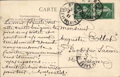 VINTAGE POSTCARD Saint Malo the Strong National has High tide