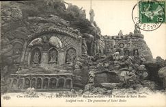 CPA Rotheneuf Escalier des Rochers Sculptes