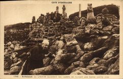CPA Rotheneuf L Ermite Sculptant les Rochers