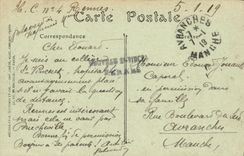 CPA Rennes Le Lycee et L Avenue de la Gare