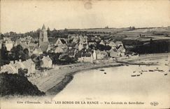 Bordes de la POSTAL de la VENDIMIA de la vista rancia de Suliac Saint