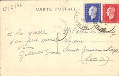 VINTAGE POSTCARD Paimpont Ivory Christ of L Abbey