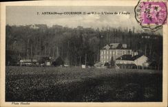 La POSTAL Antrain de la VENDIMIA en Couesnon L trabaja a maquina L angulo