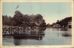 POSTAL Aubin santo de la VENDIMIA de Cormier L charca