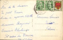 POSTAL Aubin santo de la VENDIMIA de Cormier L charca