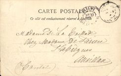 VINTAGE POSTCARD Parame Top of the rochebonne By heavy weather