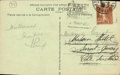 VINTAGE POSTCARD Parame Rochebonne the Dam Dimensions Holy Malo