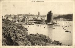 VINTAGE POSTCARD St Servan On Sea the Holy Bridge Father and the Solidor Tower