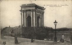 VINTAGE POSTCARD Montpellier the Castle D Water Walk of Peyrou