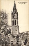 VINTAGE POSTCARD St Emilion the Bell tower