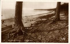 VINTAGE POSTCARD Pilat Beach main beach